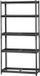 Merkloos / Sans marque Shanghai Sishun Technology Co., Ltd Opbergrekken, Draagvermogen 907 kg, SPCC staal Met poedercoating, 5 verdiepingen zware garage Rekken, Zwart