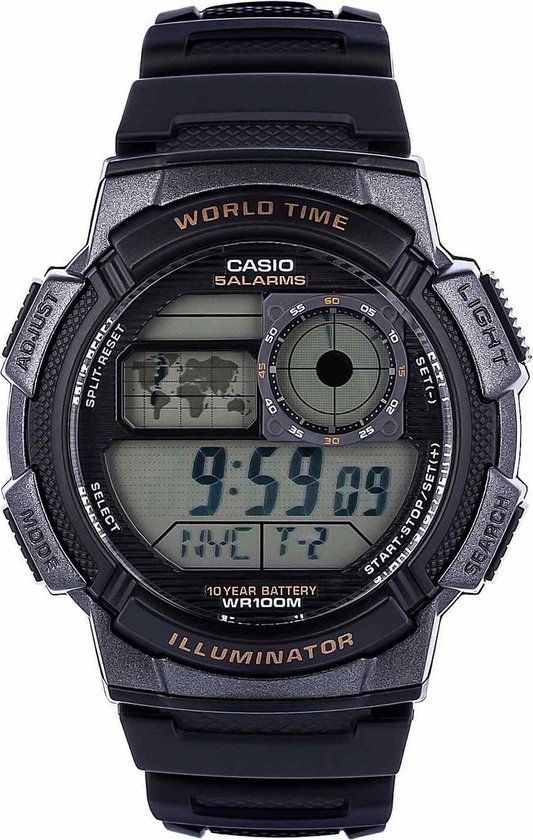 Casio AE-1000W-1AVEF - Horloge - Kunststof - Zwart - Ø 43.7 mm