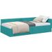 Maison Exclusive - Cadre de lit d'angle turquoise 80 x 200 cm, velours