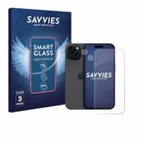 Savvies 3 Stuks Screenprotector voor Apple iPhone 15 (Voor+Camera) - Glas Transparant