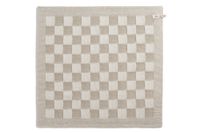 Knit Factory Serviette de cuisine Grote Blok Écru/Lin