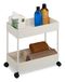 Relaxdays Keukentrolley met wieltjes - 38x39,5x21,5 cm - kunststof - wit