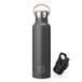 NUMADA Thermosfles van roestvrij staal, 600 ml, zwart