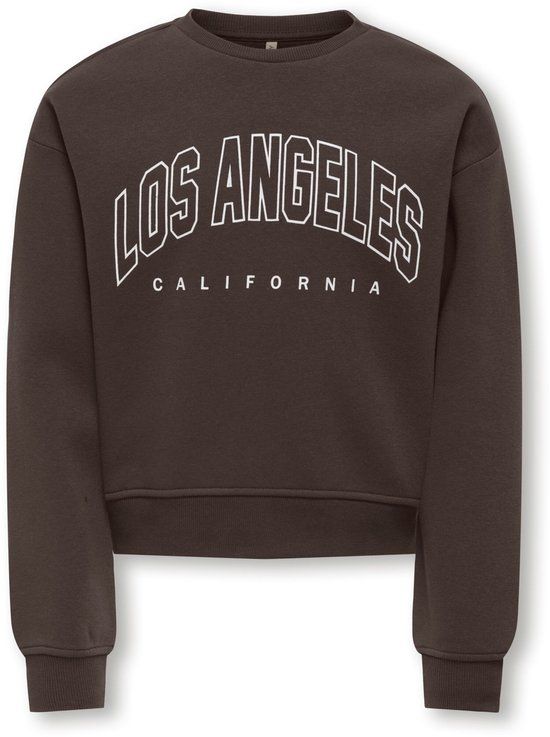 ONLY - Meisjes sweater - Maat 134/140 - Bruin