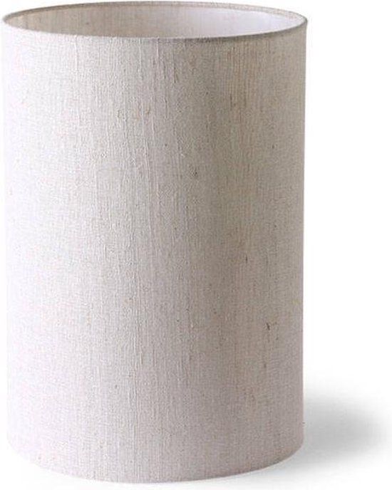 HKliving Cilinder Lampenkap - 24,5 cm - Wit - Linnen - 8718921038195