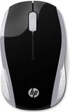 HP Draadloze muis 200, 2,4 GHz, 1000 DPI, 3 knoppen, rode LED, zilver