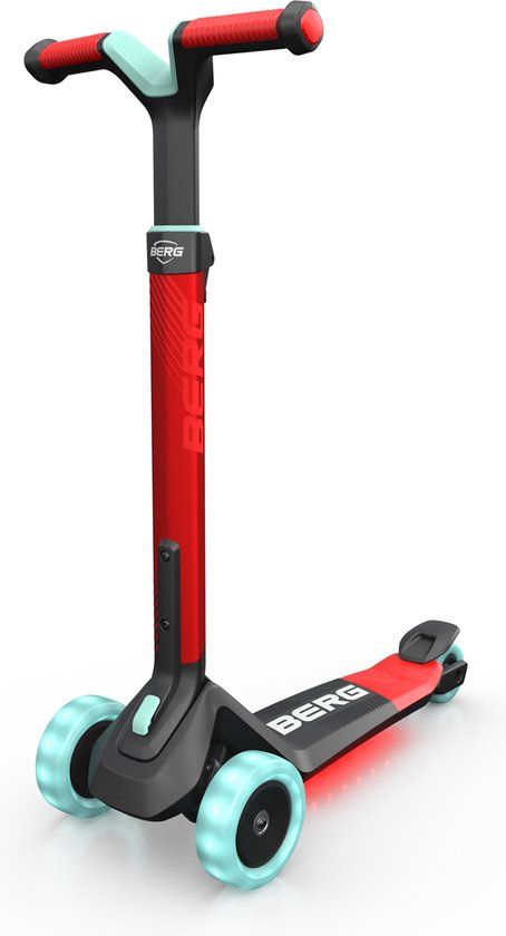 BERG Nexo Step Kinderstep - Rood - Opvouwbaar - LED-deck + LED wielen
