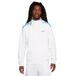 Nike Heren Top M NSW Sp FLC Fz Hoodie Bb, White/Aquarius Blue, FQ8819-100, XL