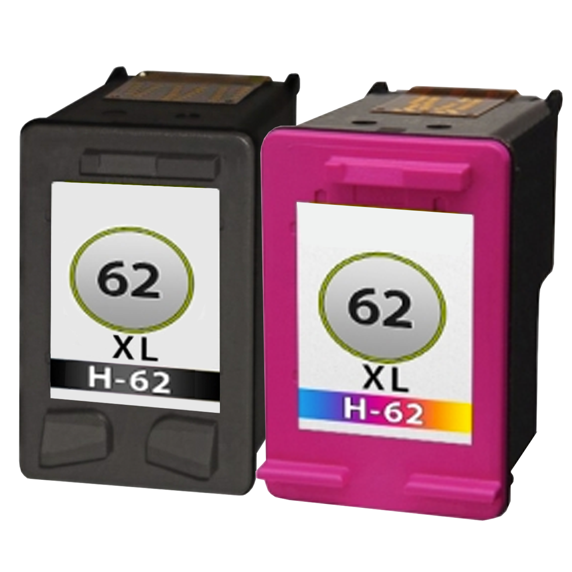 - [alternatief voor] HP 62 XL Multipack (huismerk inktcartridges) magenta, black, cyan, yellow
