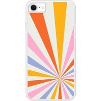 iPhone 8 Circle rainbow bedrukt siliconen hoesje