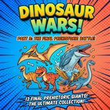 Dinosaur Wars! Part 3: The Final Prehistoric Battle! 12 More Dinosaurs, Trading Cards & Battle Game for Kids Ages 4-12