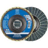 PFERD PolivLIES-waaierschijf, 5 stuks, 125 mm, A240, fijn, X-lock (22,23 mm), 44694213
