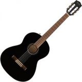 Fender CN-60S Nylon akoestische gitaar, walnoot toets, zwart
