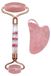 Merkloos Rozenkwarts Gua Sha Massage Tool