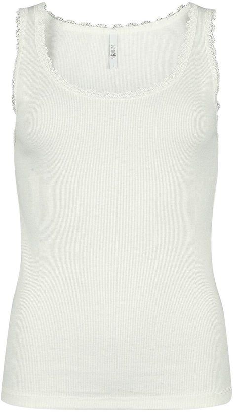 Hailys Dames Top - gebroken wit - M