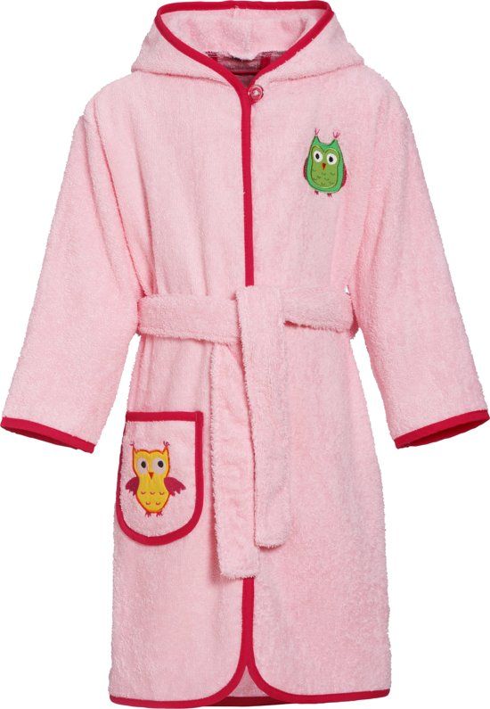 Playshoes UV badjas Kinderen Uil - Roze - Maat 134/140