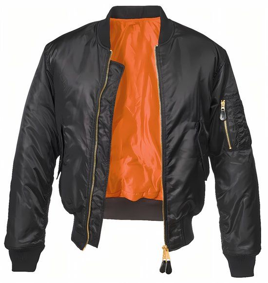 Brandit MA1 Heren Bomberjack - Zwart - 5XL