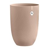 Elho Sereh Hoog 30 - Bloempot voor Binnen & Buiten - 100% Gerecycled Plastic - Ø 29.5 x H 40.5 cm - Koele klei
