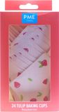PME Muffinvormpjes Tulp Framboos Pk/24