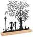 Décoration pour Enfants avec Socle en Bois