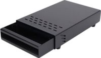 OEM Holland Connections Koffieklopdoos ladetype gemalen koffiecontaineremmer met rubberen klopstok voor café huis keuken kantoren zwart - koffieaccessoires coffeelover .