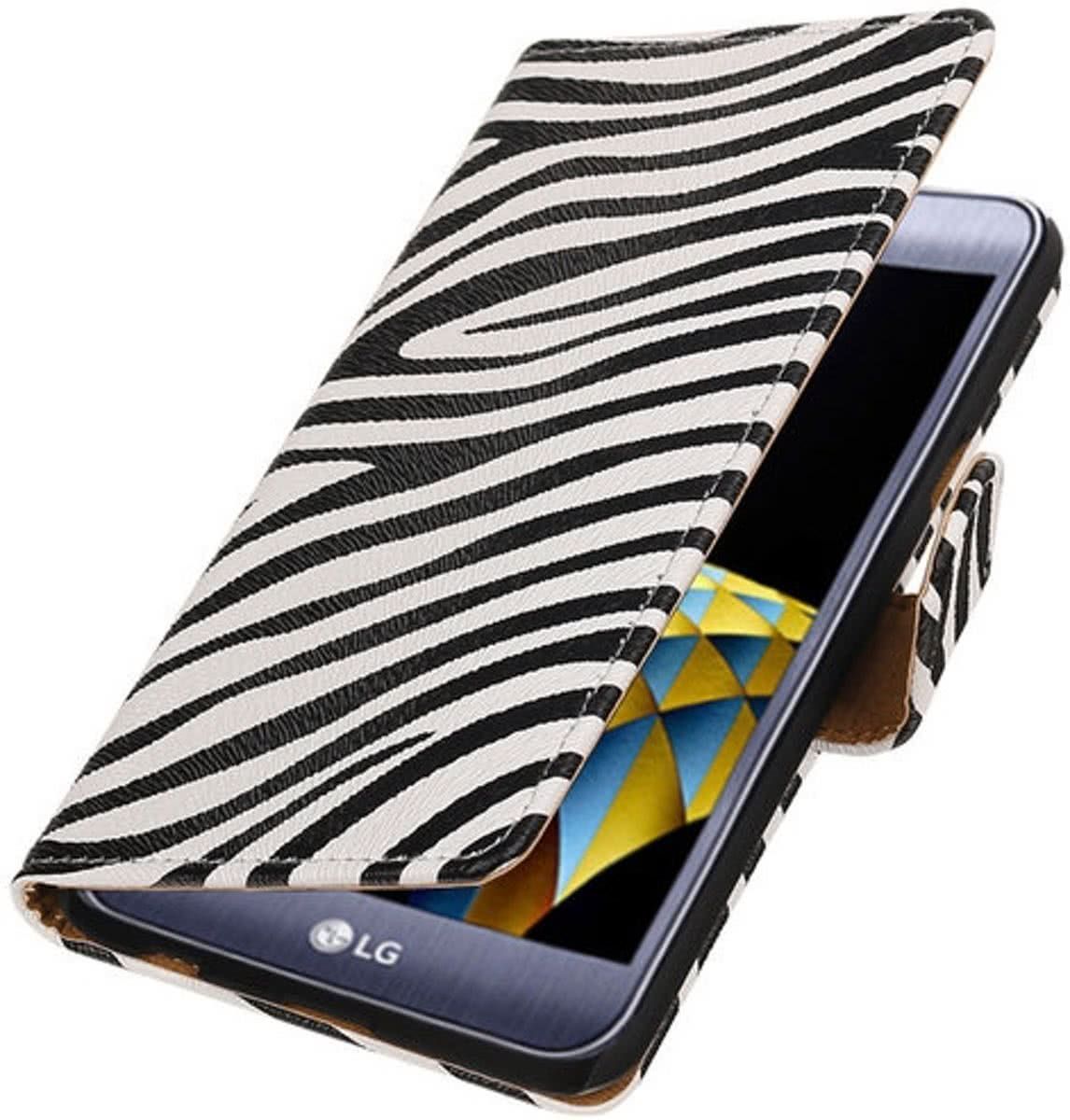 Best Cases Zebra booktype wallet cover hoesje voor LG X Cam - 8718883788077