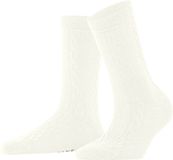 FALKE Declivity eenkleurig wol sokken dames wit - maat 35-38