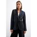 Desigual regular blazer met print - blauw