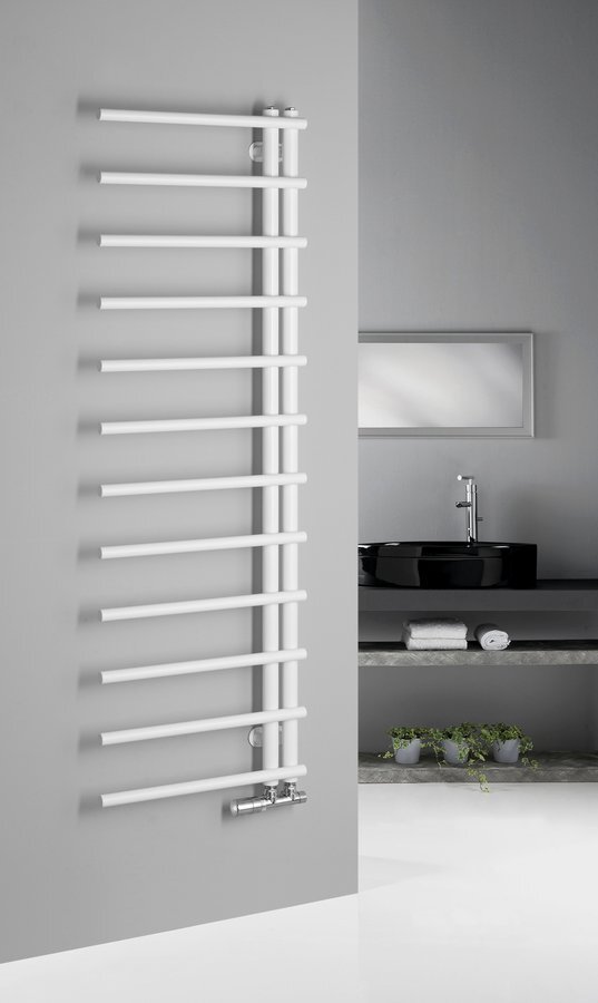 Sapho Justina radiator zijaansluiting 50x150 mat wit