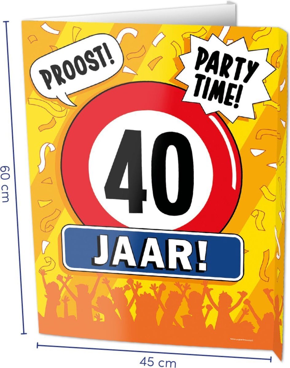 - Uithangbord - Window signs - 40 jaar