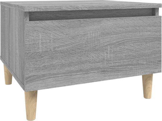vidaXL Bijzettafel Sonoma Eiken/Grijs 50x46x35 cm