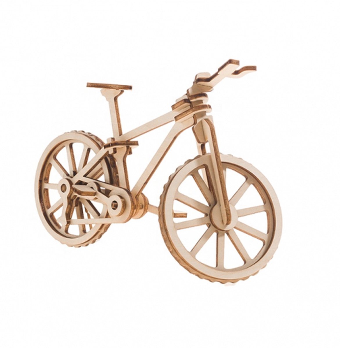 De Bouwplaats Bouwpakket 3D Puzzel Mountainbike Fiets Sportfiets- hout