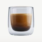 Luigi Bormioli Thermic Glass Koffieglazen 11 cl / 110 ml Cylindrical | Set van 2 Stuks | Geschikt voor Koffie en Thee | Borosilicaatglas