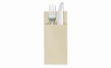 VelaHub Soft Point 50 Bestekservetten, hoogwaardig, wegwerpservetten, 32 x 38 cm, champagne