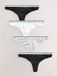 Next - Dames - Set van 4 katoenen strings met logo - Zwart