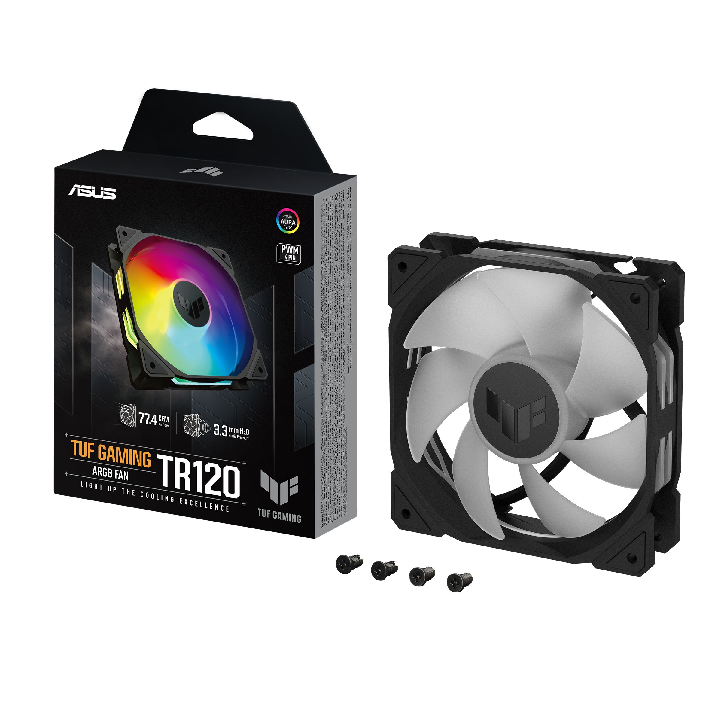 ASUS TUF Gaming TR120 ARGB Fan - 120mm - Black