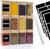 Withosent Boîtes de conservation verre set de 12