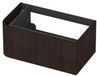 INK - Links Afgeronde Onderkast Fineer 1 Lade Softclose Tbv Grepen - 800x450x350 Mm - Dark Veneer