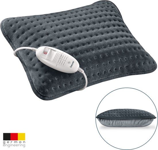 Beurer HK 48 Elektrisch Warmtekussen - 40 x 30 cm - Donker Grijs
