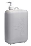 hünersdorff Pompdispenser 2000 ml, ideaal voor zeep of ontsmettingsmiddel, BPA-vrij, temperatuurbestendig, natuurlijke kleur, 810260