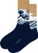 Kunstsokken De Grote Golf van Kanagawa Hokusai Sokken Dames 36-40 Biologisch Katoen