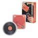 Fisura Handwarmers, originele "platenspeler en vinyl", mini-handwarmers, originele gel, herbruikbaar, outdoor-activiteiten, 2 stuks