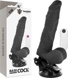 BASECOCK Realistic Dildo Bendable Remote Control Black 21 Cm