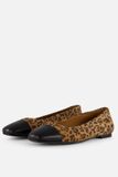 Linea Zeta Leopard Ballerina's bruin Leer - Maat 38