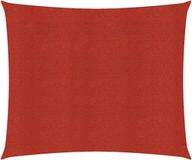 vidaXL Zonnezeil 4x4 m HDPE Rood
