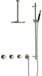 Hotbath Cobber - CB7067 - Inbouw Regendoucheset - Geborsteld Nikkel