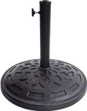 Merkloos Relaxdays Parasolvoet - Ø 49 cm - Zwart