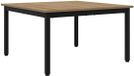 vidaXL Salontafel, handgemaakt, eikenhoutlook, 80 x 80 x 45 cm, houtvezel