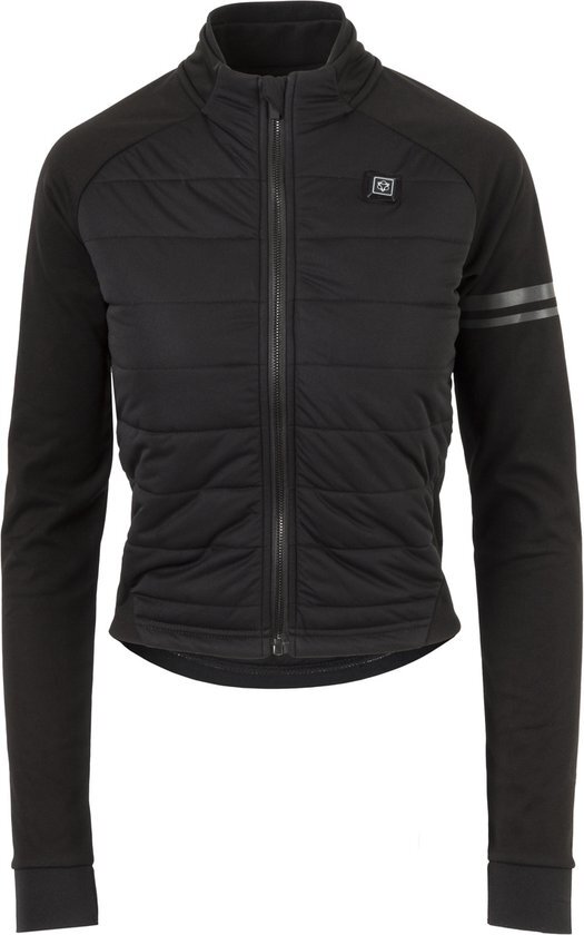 AGU Deep Winter Heated Fietsjas - Dames - Maat L - Zwart Verwarmende jas