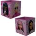 BARBIE Lot de 2 boîtes de rangement, 30 x 30 x 30 cm (rose)